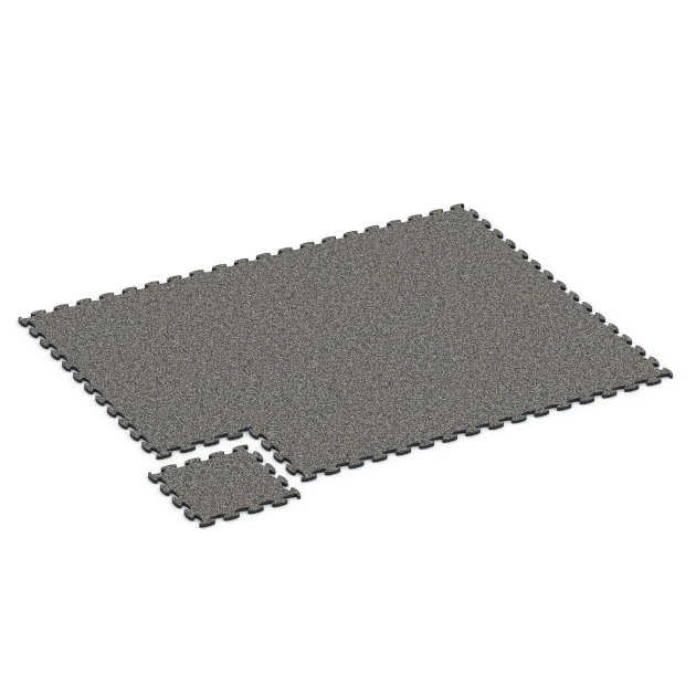 Typische Verlegung oder Einbausituation für den Artikel 6751 von WARCO - Pavimentazione antitrauma, Farbton Granito grigio scuro in der Abmessung 44,6 x 44,6 x 1,8 cm.