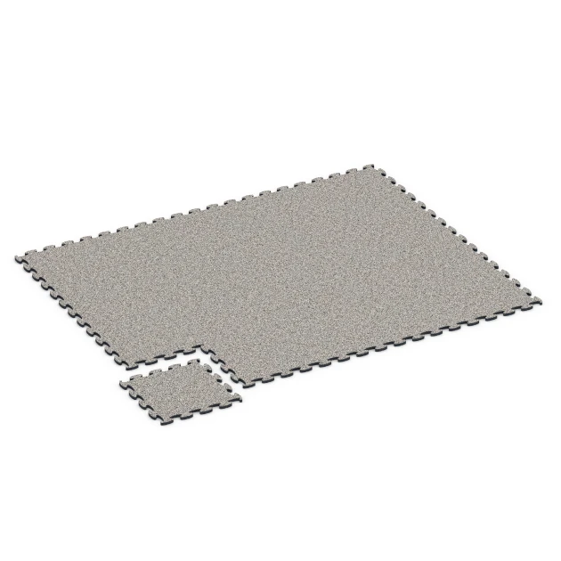 Typische Verlegung oder Einbausituation für den Artikel 6788 von WARCO - Piastrelle balcone gomma, Farbton Granito grigio in der Abmessung 44,6 x 44,6 x 1,8 cm.