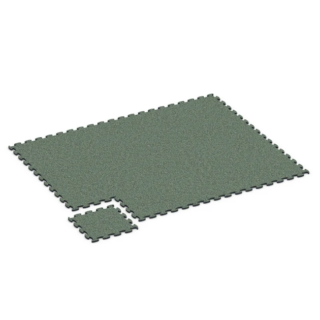 Typische Verlegung oder Einbausituation für den Artikel 6789 von WARCO - Piastrelle balcone gomma, Farbton Prato inglese in der Abmessung 44,6 x 44,6 x 1,8 cm.