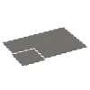 Typische Verlegung oder Einbausituation für den Artikel 6832 von WARCO - Fitness Active pavimento, Farbton Granito grigio scuro in der Abmessung 97,1 x 97,1 × 1,8 cm.