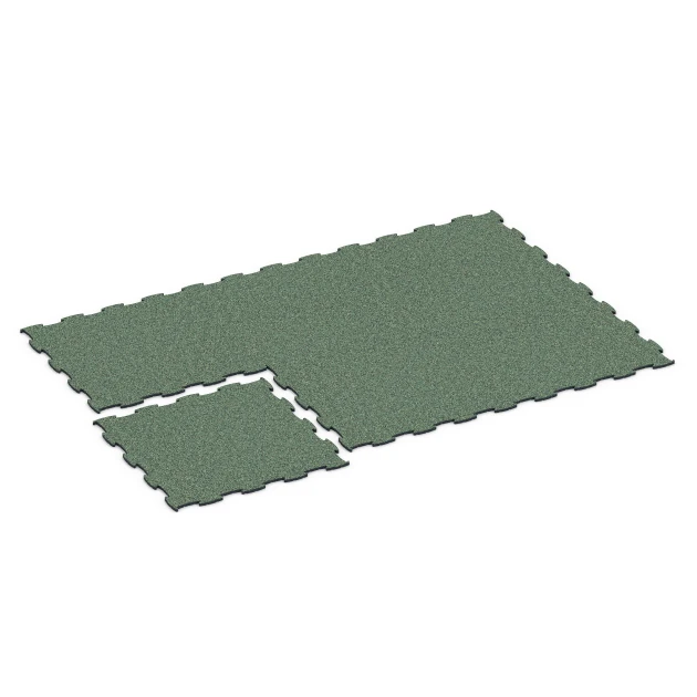Typische Verlegung oder Einbausituation für den Artikel 6834 von WARCO - Fitness Active pavimento, Farbton Prato inglese in der Abmessung 97,1 x 97,1 × 1,8 cm.