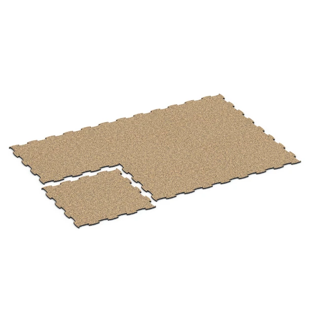 Typische Verlegung oder Einbausituation für den Artikel 6813 von WARCO - Pavimento agility cani, Farbton Rattan in der Abmessung 97,1 x 97,1 × 1,8 cm.