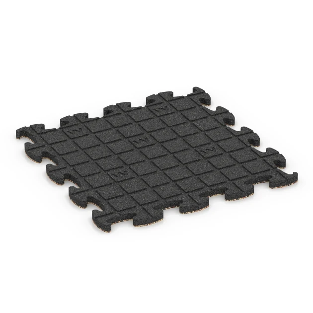 Typische Verlegung oder Einbausituation für den Artikel 6934 von WARCO - Fallschutz Puzzlematte, Farbton Terra Cotta in der Abmessung 46 x 46 × 2,8 cm.