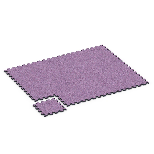 Typische Verlegung oder Einbausituation für den Artikel 6936 von WARCO - Pavimentazione antitrauma puzzle, Farbton Lavanda in der Abmessung 44,6 x 44,6 × 2,8 cm.