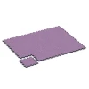 Typische Verlegung oder Einbausituation für den Artikel 6954 von WARCO - Piastrelle sportive in gomma, Farbton Lavanda in der Abmessung 44,6 x 44,6 × 2,8 cm.