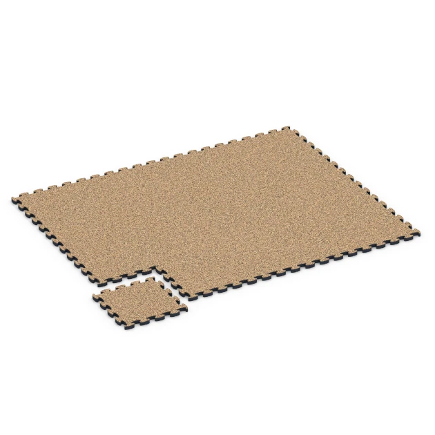 Typische Verlegung oder Einbausituation für den Artikel 6880 von WARCO - Fitness Max Floor System, Farbton Terracotta in der Abmessung 44,6 x 44,6 × 2,8 cm.