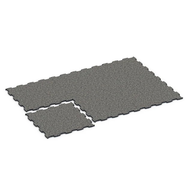 Typische Verlegung oder Einbausituation für den Artikel 6850 von WARCO - Fitness Active pavimento, Farbton Granito grigio scuro in der Abmessung 97,1 x 97,1 x 2,8 cm.