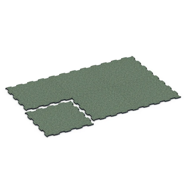 Typische Verlegung oder Einbausituation für den Artikel 6852 von WARCO - Fitness Active pavimento, Farbton Prato inglese in der Abmessung 97,1 x 97,1 x 2,8 cm.
