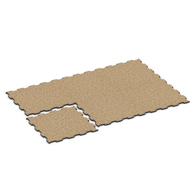 Typische Verlegung oder Einbausituation für den Artikel 6858 von WARCO - Fitness Active pavimento, Farbton Rattan in der Abmessung 97,1 x 97,1 x 2,8 cm.