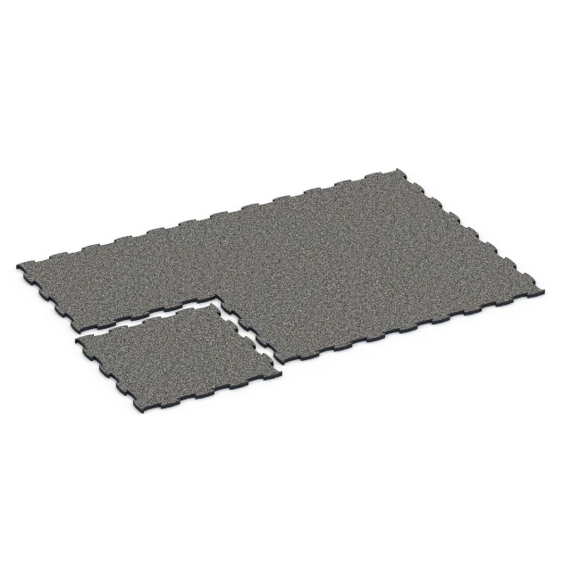 Typische Verlegung oder Einbausituation für den Artikel 6886 von WARCO - Fitness Max Floor System, Farbton Granito grigio scuro in der Abmessung 97,1 x 97,1 x 2,8 cm.