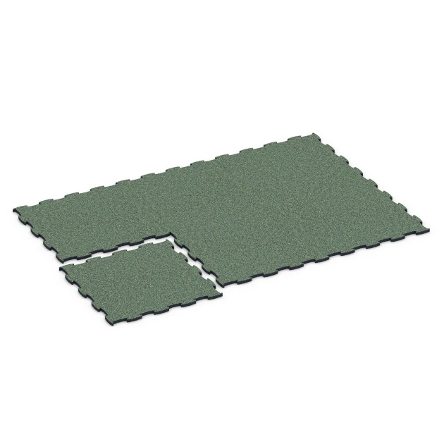 Typische Verlegung oder Einbausituation für den Artikel 6888 von WARCO - Fitness Max Floor System, Farbton Prato inglese in der Abmessung 97,1 x 97,1 x 2,8 cm.