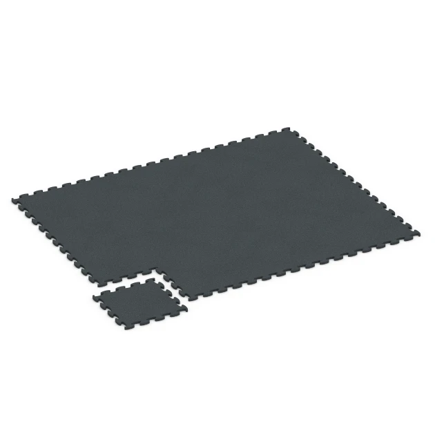 Typische Verlegung oder Einbausituation für den Artikel 6966 von WARCO - Fitness Premium Boden Plus, Farbton Anthrazit in der Abmessung 45,9 x 45,9 x 1,8.