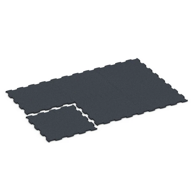 Typische Verlegung oder Einbausituation für den Artikel 6963 von WARCO - Fitness Premium Boden, Farbton Anthrazit in der Abmessung 99 x 99 x 2,8 cm.