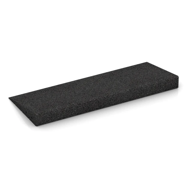 Foto der hinteren Seite vom unsymmetrischen WARCO-Formteil 2548: Rampa di soglia 75 cm, Design Antracite, Maße 75 x 30 cm | 8 < 65 mm.